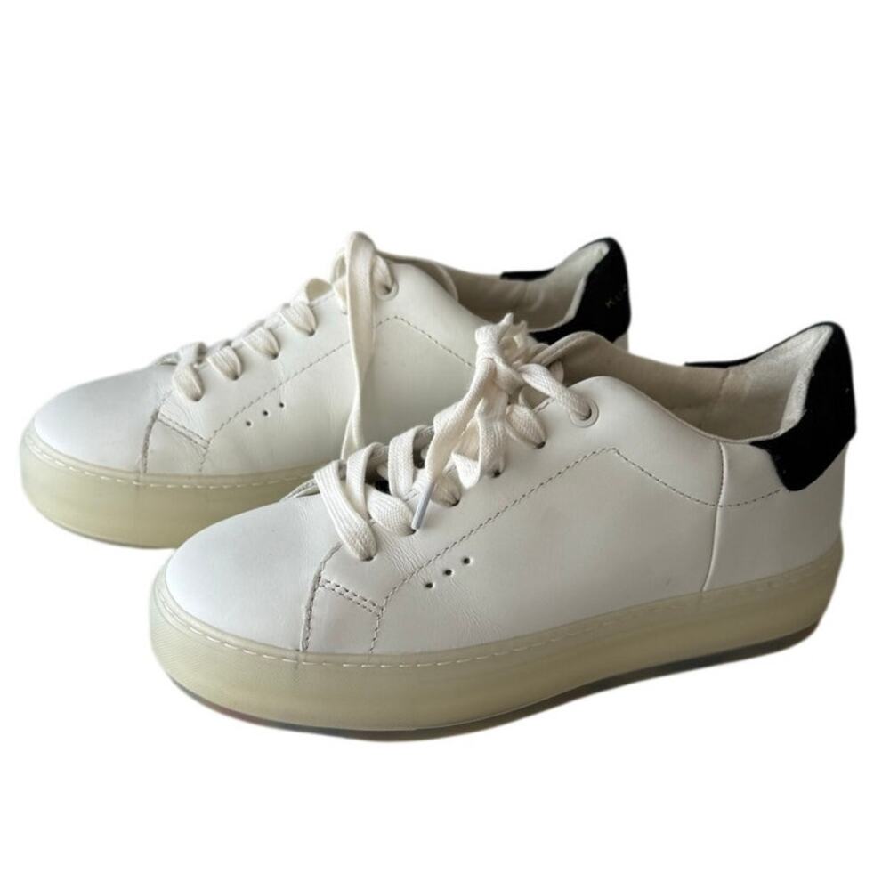Kurt Geiger London Be Kind Sneakers White Leather Rainbow Logo EU 37 US 7